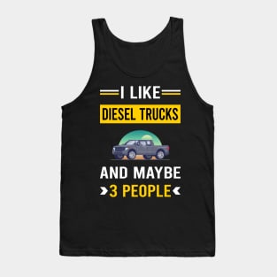 3 People Diesel Truck Trucks Tank Top